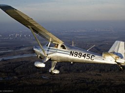 6)-03 Dutch based Luscombe Silvaire in the light of an autumn &#039;Golden Hour&#039;